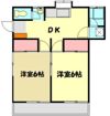 的場平塚第2アパートの間取り画像