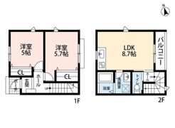 （仮称）大和市福田賃貸新築の間取り画像