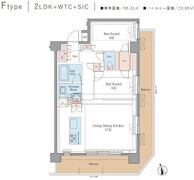 LUXENA＋PAWS藤沢の間取り画像