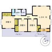 小室貸家2Fの間取り画像