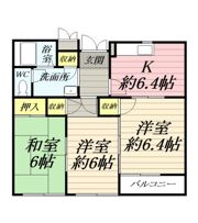 レーベンハイツ湘南の間取り画像