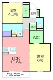 ラ・セーヌの間取り画像