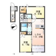 パールコート上和田の間取り画像