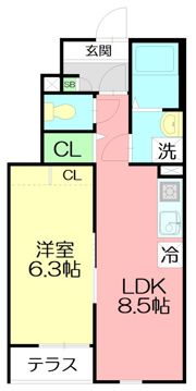 南鴨宮2丁目新築アパートの間取り画像