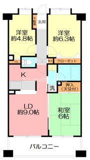 クリオ小田急相模原参番館の間取り画像