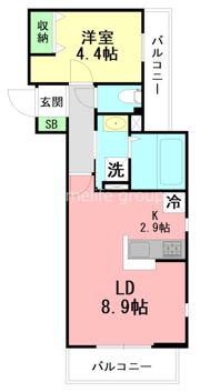カーサエイルの間取り画像