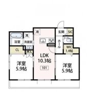 ミモザ・コートの間取り画像