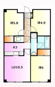 パノラマハイツ第2の間取り画像
