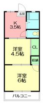岡本ハイツの間取り画像