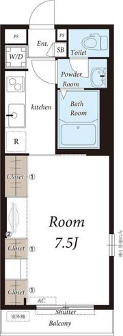 リブリ・PLAGE江ノ島の間取り画像