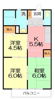 ノイエサトウBの間取り画像