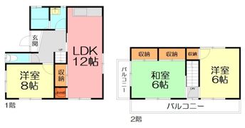 小竹貸家651の間取り画像