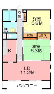 ラ・メール弥勒寺の間取り画像