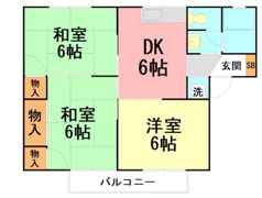 シャトレー森戸の間取り画像