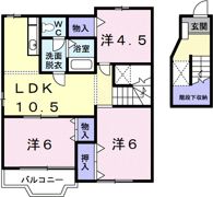 エクレール平塚の間取り画像