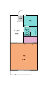 コーポ泉Bの間取り画像