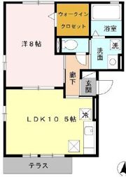 ヴィラージュ川入Bの間取り画像