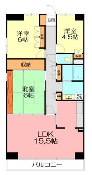 本厚木ロイヤルマンションの間取り画像