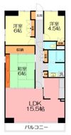 本厚木ロイヤルマンションの間取り画像