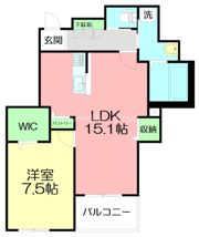 クイーンズ6の間取り画像
