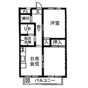 ヒルハイツ中田の間取り画像