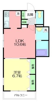 Riverside Deux Mの間取り画像