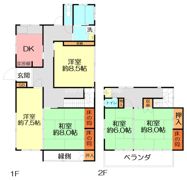 飯沢168貸家の間取り画像