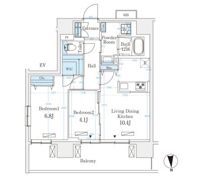 ハビテ本厚木の間取り画像