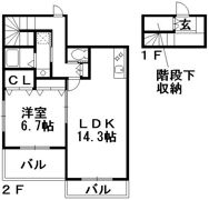 シェル鵠沼海岸EASTの間取り画像