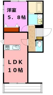 ドエル アサヒの間取り画像