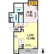 ブリューエン河原口の間取り画像