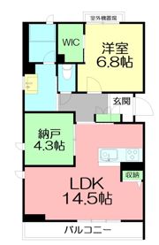 グランウェーブ湘南の間取り画像