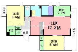 グランウェーブ湘南の間取り画像