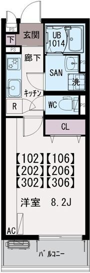 イクシオ笠間IIの間取り画像