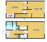 テラスハウス材木座の間取り画像