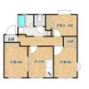 ハビテーションBの間取り画像