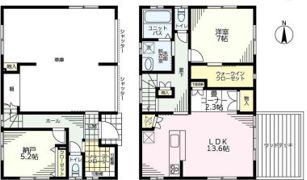 平塚市四之宮6丁目ガレージハウスの間取り画像