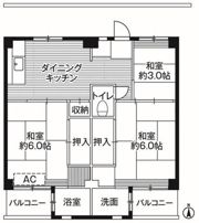 ビレッジハウス鎌倉9号棟の間取り画像