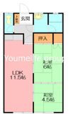 石井アパートPart1B棟の間取り画像