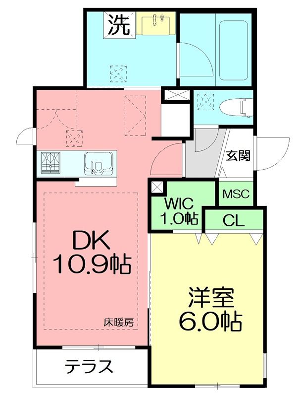 近くの藤沢橘通郵便局まで452m(徒歩6分)