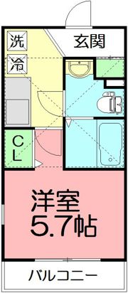 レベアス片瀬江ノ島WESTの間取り画像