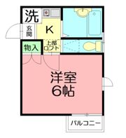 相湘22岡田ハイツの間取り画像
