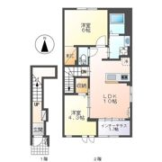 （仮称）小田原市中町アパート新築工事の間取り画像