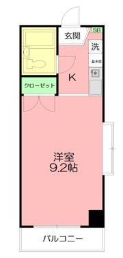 ユーコート本厚木の間取り画像