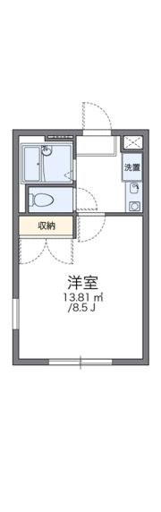 レオパレスO・Zー1の間取り画像