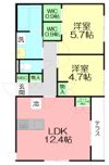 ウエスト鵠沼海岸の間取り画像
