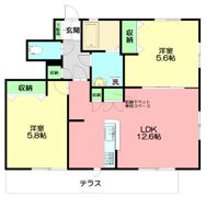 パルフェ鵠沼Bの間取り画像