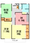 シャトーアルブル Aの間取り画像