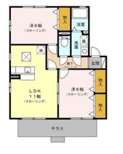 ピーチガーデンの間取り画像