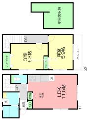 テラスハウスひかりの間取り画像